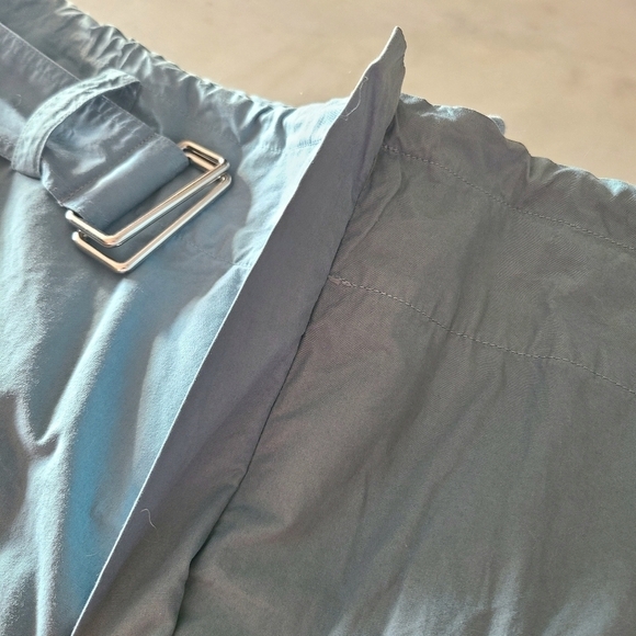 KENZO Belted Wide Leg Pants, Size 8, Blue, NWT - Picture 12 of 16